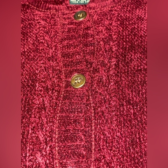 Vintage Bushwacker Y2K Button Up Soft Knit Sweater Cardigan Long Sleeve Women L - Picture 5 of 7